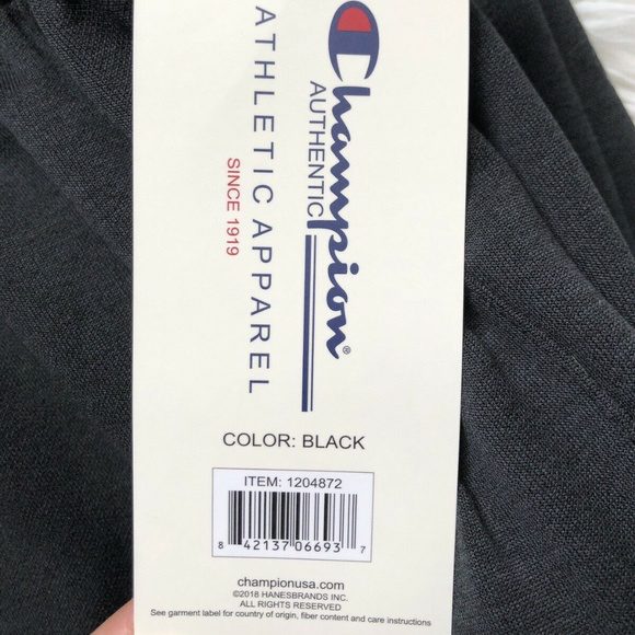 Men's Champion Authentic Training Pant Black - Picture 7 of 7